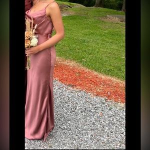Revelry Satin Skye bridesmaid dress